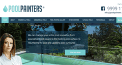 Desktop Screenshot of poolpainters.com.au