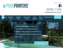 Tablet Screenshot of poolpainters.com.au